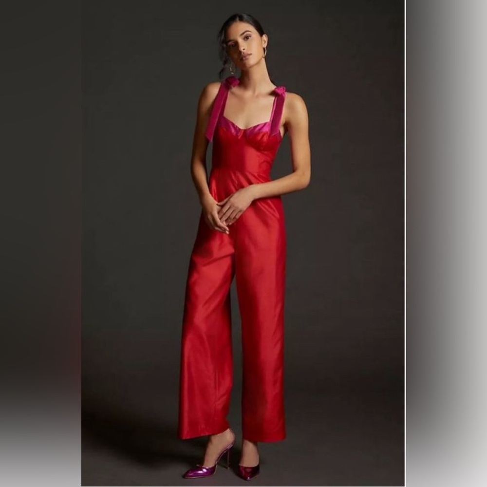 Anthropologie Hutch Sweetheart Jumpsuit